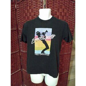 Vintage 80s New Orleans T Shirt Single Stitch Trumpet Player French Quarter Sz M